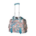 thumbnail image 2 of Olympia Deluxe Fashion Rolling Overnighter Suitcase, Paisley, 2 of 5