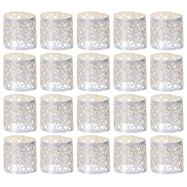 50 Pcs Abat-Jours en Papier de Riz avec Design Simple et Élégant pour Plafonniers 12.7x3.8x0.01 Po