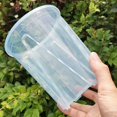 thumbnail image 4 of Plant Pot Transparent Thickened Large Capacity Breathable DIY Plant Plastic Permeable Tall Flower Pot Greenery Accessories, 4 of 7