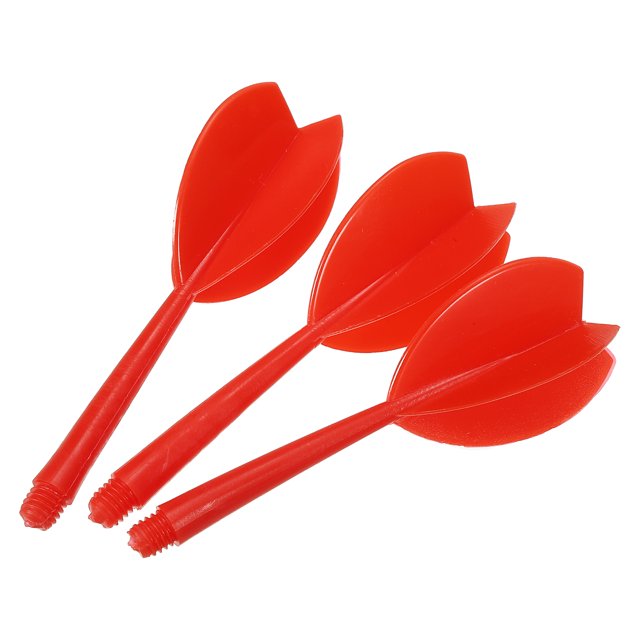Unique Bargains Integrated Dart Shaft and Flights, 15 Pack 4BA Thread Plastic Dart Flights Red