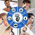 thumbnail image 2 of 7D Head Shaver for Bald Men, Upgrade 5-in-1 Head Electric Razor for Men, Men's Grooming Kit, Anti-Pinch, Cordless, Floating Cutter Head, USB Rechargeable Waterproof Rotary Fast Shaver, Wet/Dry Shave, 2 of 5