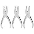 thumbnail image 1 of 3PCS Stainless Steel Hole Puncher 3mm Single Hole Hand Paper Ticket Punching Pliers, 1 of 8