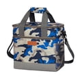 thumbnail image 1 of Tignapoo Amazon Insulated Lunch Bag with Adjustable Strap, Large Capacity Cooler for Outdoor, Work, Picnics, and Travel, Leakproof & Waterproof Design, Camouflage Blue, 1 of 6