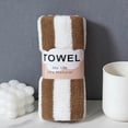 thumbnail image 1 of Absorbent Velvet Towel, Colorful Striped Face Wash Towel, Children's Household Soft Gift Towel, 1 of 2