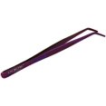 thumbnail image 3 of O'Creme Stainless Steel Precision Kitchen Culinary 8 Inch Tweezer Tongs (8" Curved, Purple), 3 of 3