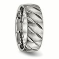 thumbnail image 4 of Bague en Titane Poli Taille Diamant 7,5, 4 of 6