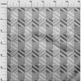 thumbnail image 2 of oneOone Tissu Popeline de Coton Rayé Géométrique Imprimé au Mètre 42 Pouces de Large, 2 of 4