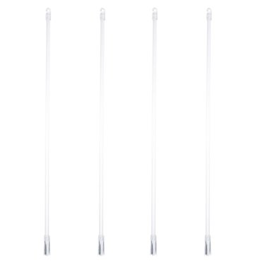 Vett 4pcs Plastic 17" Blind Wands Vertical Blinds Replacement Parts Long Window Blind Sticks