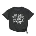 thumbnail image 1 of AMERTEER T-Shirts à Col Rond pour Femmes, Mode, Imprimés, Grande Taille, Manches Courtes, T-shirt Graphique, Hauts T-shirt pour Femmes, 1 of 3