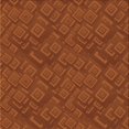 thumbnail image 1 of Ahgly Company Tapis d'Intérieur Lavable à la Machine, Carré, Transitionnel, Orange Rouge Orange, Tapis de Zone, 5 Pieds Carré, 1 of 7