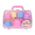 thumbnail image 2 of Amdohai Portable Tea Set with Carrycase Pastel Colours Plastics Toys for Children Kids, 2 of 7