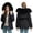 01-Black winter coats for women, variant on Mceream Long Fleece Jackets for Women Winter Fall Fashion Zip up Jacket Coat with Fur Hood Thickened Adjustable Waist Lightweight Warm Puffer Coat with Pockets Plus Size Outwear Khaki XL