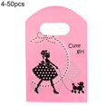 thumbnail image 2 of 50Pcs Gift Bags Cartoons Print Multi-Function Plastic Party Favors Pouch for Grocery Store, 2 of 10