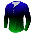 thumbnail image 1 of AherBiu Plus Size Men's Long Sleeve Shirts Stretch Quick-Drying Athletic Button T-Shirts Graphic Sweatshirts Crewneck Tees, 1 of 4