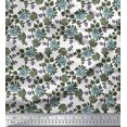 thumbnail image 1 of Soimoi Rayon Fabric Leaves & Floral Block Fabric Prints by Yard 56 Inch Wide, 1 of 3