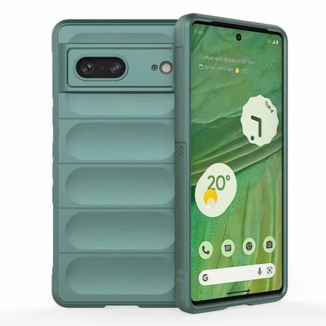 Color Liquid Silicone Matte Phone Case for Google Pixel 8 Skin Feel Armor Shockproof Protect Soft Cover - Green