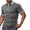 Dark Gray, variant on cfhntfmh Mens's Polo Shirts Casual V Neck Short Sleeve Polo T Shirts Summer Slim Fit Color Block Golf Gym Tees for Men