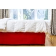 thumbnail image 1 of Jupe de lit Grid double de Gouchee Home – Jupe de lit matelassée rouge, microfibre douce brossée, 60 x 80 x 14 po, lavable en machine, 1 of 1