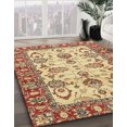 thumbnail image 2 of Ahgly Company Indoor Rectangle Abstract Mustard Yellow Oriental Area Rugs, 7' x 9', 2 of 6