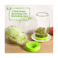 thumbnail image 4 of 6PCS Sprouting Kit Sprout Jars Lids Mesh Lids for Wide Mouth Jars Indoor Microgreens Plants Growing Screen,A, 4 of 7