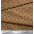 thumbnail image 3 of Soimoi Poly Georgette Fabric Guitar Musical Instrument Printed Craft Fabric by The Yard 42 Inch Wide, 3 of 3