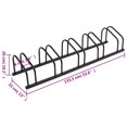 thumbnail image 5 of vidaXL Bike Rack for 5 Bikes Black Steel, 5 of 5