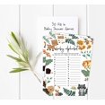 thumbnail image 2 of Inkdotpot 50 BabyAlphabetABCGameFloral & Animals Baby Shower Game Gender Neutral Party Supplies, 2 of 6
