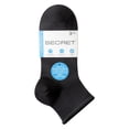 thumbnail image 2 of Secret® Ladies 3pk Comfort Top Quarter Socks, 2 of 2