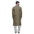 thumbnail image 3 of Atasi Ensemble Kurta-Pyjama Long en Coton pour Hommes, Kurta-Pyjama Décontracté de Designer, Vêtements, 3 of 5