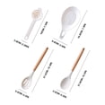 thumbnail image 4 of Wamans Kitchen Silicone Cooking Utensils, 14 Pc Kitchen Utensil Set, Easy To Clean Wooden Kitchen Utensils, Cooking Utensils for Nonstick Cookware, Kitchen Gadgets and Spatula Set Clearance, 4 of 5