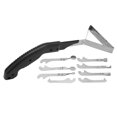 thumbnail image 1 of Caulking Remover, Efficient Metal Blade Black Anti Slip Caulking Tool 10PCS  For Residue, 1 of 8