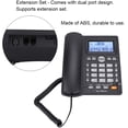 thumbnail image 3 of ATTOE Telephone Corded Dual-Port Extension Set Corded Telephone Multi-Functional Landline Phone ABS Large Buttons(Black), 3 of 5