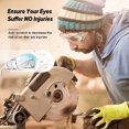 thumbnail image 4 of Safety Glasses Over Glasses Goggles Protective Eyewear For Work - Anti Fog Shooting Glasses Eye Protection With Clear Vision,scratch & Uv Resistant Sa, 4 of 5