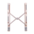 thumbnail image 2 of Support d'Ordinateur Portable Réglable à 6 Niveaux, Support d'Ordinateur Portable Portable en Alliage d'Aluminium, Pliable, Antidérapant, Porte-Cahier, Or Rose, 2 of 8