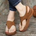 thumbnail image 2 of XZNGL Slippers for Womens Slippers Flip Flops Womens Wedge Heel Flip Flops Multicolor Embroidered Sandals Slippers, 2 of 3