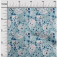 thumbnail image 2 of oneOone Silk Tabby Light Blue Fabric Abstracts Sewing Material Print Fabric By The Yard 42 Inch Wide, 2 of 5