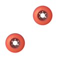 thumbnail image 3 of Dalazy 2 Pcs Prise Silencieuse et Soutien Amélioré - Roue de Patin à Roues Alignées pour Freestyles Scroll Amélioré Rouge 76mm 2Ensemble, 3 of 6
