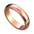 thumbnail image 1 of fastboy Adults Wedding Party Banquet Ceremony Ring Portable Lovers Alloy Modern Rings Simple Design Decoration Jewelry Rose Gold Size 4 1Set, 1 of 6