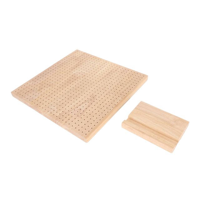 Crochet Blocking Board, 14in Wide Durable Odourless Rubber Wood Wooden Blocking Board For Sewing