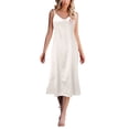 thumbnail image 1 of Vente de Liquidation 2025 Chemises de Nuit et Robes de Nuit pour Femmes Mode Robe Unie Sans Manches à Bretelles Col en V Robe Ample Robe de Nuit Maison, 1 of 5
