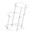 thumbnail image 1 of veasfak Table d'Appoint en Acrylique Mobilier Simple 3 Niveaux pour Bureau Appartement Salon Ronde, 1 of 8