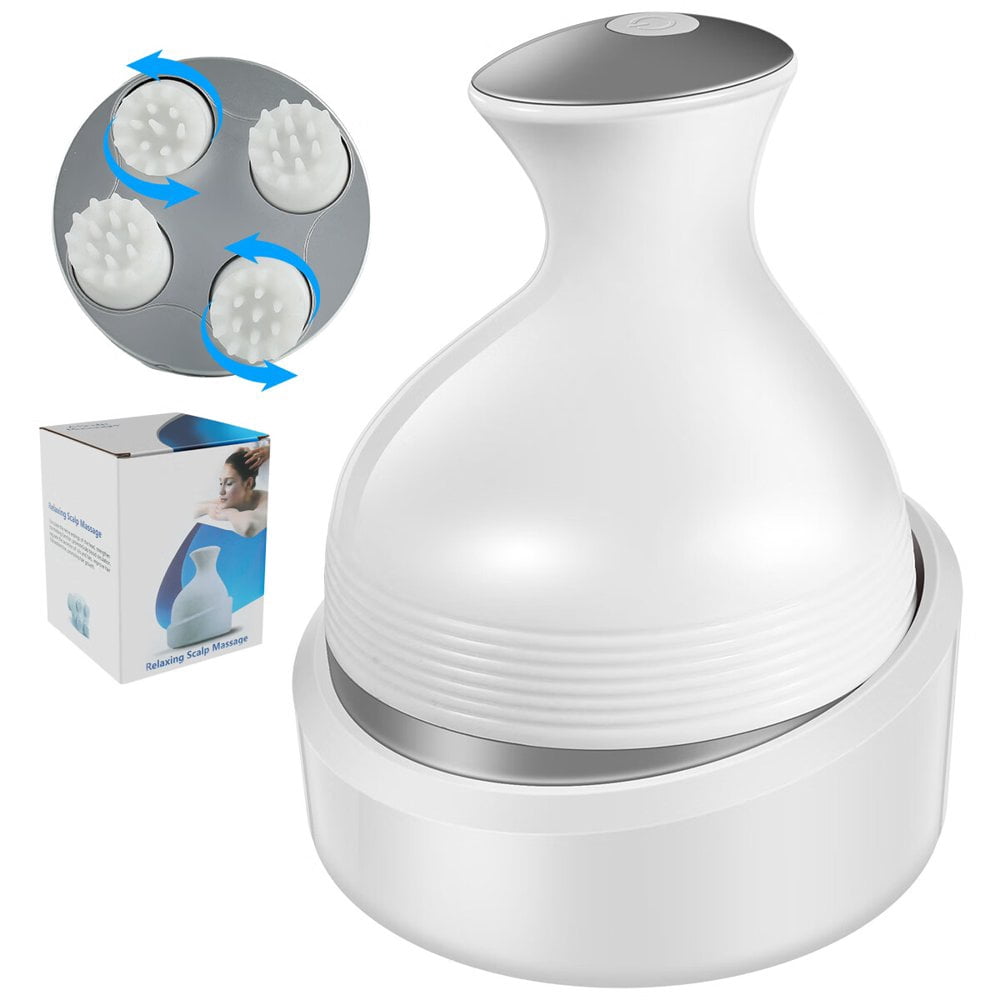 MesaSe Cordless Hair Scalp Massager Electric Head Massager with dual direction 2 Massage Speed 1200mAh USB Rechargeable Head Scratcher Massager Portable Waterproof Scalp Massager for Stre