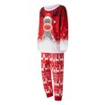 thumbnail image 4 of SUNSIOM Matching Family Christmas Pajamas, Long Sleeve Deer Snowflake Print Pullover + Pants Set, 4 of 10