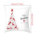 thumbnail image 2 of Agiferg Christmas New Pillowcase Rag Linen Pillowcase Back Cushion Cover, 2 of 2