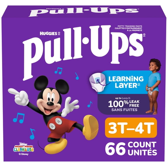 Pull-Ups Boys' Potty Training Pants, 3T-4T (32-40 lbs), 66 Count