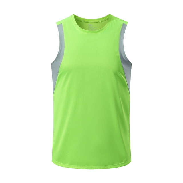 Timegard Athletic Tops for Men Crewneck Lightweight Color Block Casual Breathable Running Tee Shirts