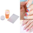 thumbnail image 2 of HILABEE Transparent Nail Stamper Scraper Set Nail Stamping Tool No Misplacement Nail Art Orange, 2 of 9