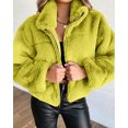 thumbnail image 1 of REDHOTYPE Women's Button Long Sleeve Brushed Jacket Coats with Pockets, 1 of 1