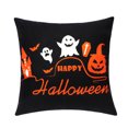 thumbnail image 1 of Wangscanis Pillow Cover, Halloween Cartoon Patterns Print Square Pillowcase, 1 of 6