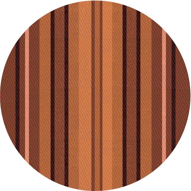 Ahgly Company Machine Washable Indoor Round Transitional Orange Red Orange Area Rugs, 8' Round